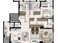 Planta baixa - Zayn Home Marista - Apartamento em Setor Marista, Goiânia - à venda - Correia Imóveis