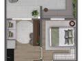 Planta baixa - Mundo Apto Estação Borba Gato - Apartamento em Chácara Santo Antônio (Zona Sul), São Paulo - à venda - Bem Imóvel
