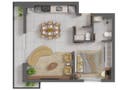 Planta baixa - Nativ Parque Areião - Apartamento em Setor Pedro Ludovico, Goiânia - à venda - Correia Imóveis