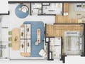 Planta baixa - Kaslik Ibirapuera - Apartamento em Vila Mariana, São Paulo - à venda - Bem Imóvel