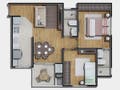 Planta baixa - APARTAMENTO A VENDA 2 DORMITORIOS 1 VAGA - RESSACADA - ITAJAI/SC - Apartamento em Ressacada, Itajaí - à venda - Imóveis na Brava