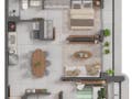 Planta baixa - Nativ Parque Areião - Apartamento em Setor Pedro Ludovico, Goiânia - à venda - Correia Imóveis