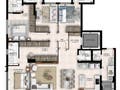 Planta baixa - Zayn Home Marista - Apartamento em Setor Marista, Goiânia - à venda - Correia Imóveis