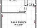 Planta baixa - Kitnet com 1 dormitório à venda, 36m² - Pontal Santa Marina - Caraguatatuba/SP - Kitnet em Pontal de Santa Marina, Caraguatatuba - à venda - Christos Korres de Camargo