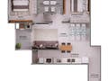 Planta baixa - Apartamento a venda no Manubay, Praia brava, Lançamento com 74m² e 02 dormitórios, 2 vagas de garagem, Itajaí, SC - Apartamento em Praia Brava, Itajaí - à venda - IMOBILIÁRIA GUILHERME LTDA