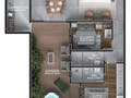 Planta baixa - OCTANS RESIDENCIAL – SOFISTICAÇÃO, TECNOLOGIA E EXCLUSIVIDADE - Apartamento em Santo Antônio, Joinville - à venda - PORTO RICO IMOVEIS LTDA