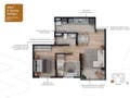 Planta baixa - Way Parque Central | Construtora DNA | Construção | 45 metros | 02 domitórios | varanda | 01 vaga - Apartamento em Jardim Cristiane, Santo André - à venda - SEGUNDO IMÓVEL