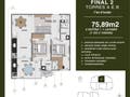 Planta baixa - Apartamento com 2 suítes à venda, de 76m² à 85m² - Praia do Aruan - Caraguatatuba/SP - Apartamento em Aruan, Caraguatatuba - à venda - Christos Korres de Camargo