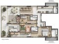 Planta baixa - 786 Prudente — 3 suítes de 167 m² em Ipanema, duas unidades por andar - Apartamento em Ipanema, Rio de Janeiro - Souza’s Soluções Imobiliárias LTDA
