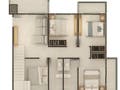 Planta baixa - Apartamentos a 500 Metros da Praia, próximo ao Centro Comercial de Itapoá/SC - Apartamento em Itapema do Norte, Itapoá - à venda - SBGLOBAL Imobiliária