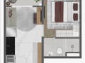 Planta baixa - Mundo Apto Estação Borba Gato - Apartamento em Chácara Santo Antônio (Zona Sul), São Paulo - à venda - Bem Imóvel