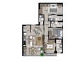 Planta baixa - Dom Parque Flamboyant - Apartamento em Jardim Goiás, Goiânia - à venda - Correia Imóveis