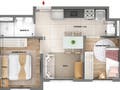 Planta baixa - Parque Nações Granja Julieta - Apartamento em Jardim Caravelas, São Paulo - à venda - Bem Imóvel