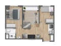 Planta baixa - Viewline Lapa - Apartamento em Lapa de Baixo, São Paulo - à venda - Bem Imóvel