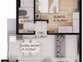 Planta baixa - APARTAMENTO STUDIO SAGUAÇU - Apartamento em Saguaçu, Joinville - à venda - Attenda Imóveis