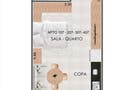 Planta baixa - Apartamento com 01 ou 02 dormitórios à venda - Praia Grande, Ubatuba/SP - Apartamento em Praia Grande, Ubatuba - à venda - Extensão Imobiliária