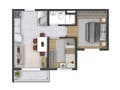 Planta baixa - Plano & Vista Santo Amaro - Apartamento em Santo Amaro, São Paulo - à venda - Bem Imóvel