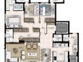 Planta baixa - Zayn Home Marista - Apartamento em Setor Marista, Goiânia - à venda - Correia Imóveis