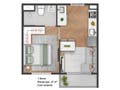 Planta baixa - Solaris - Apartamentos 1 e 2 Dorms. - Apartamento em Caxingui, São Paulo - à venda - Bem Imóvel