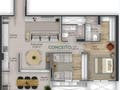 Apartamento com 2 quartos, Kobrasol - São José - Apartamento em Kobrasol, São José - à venda - Conceito Imóveis