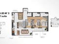 Planta baixa - Apartamento com 1 a 3 dormitórios à venda, a partir de 55m² à 171m² - Massaguaçú - Caraguatatuba/SP - Apartamento em Caraguatatuba - à venda - Christos Korres de Camargo