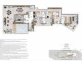 Planta baixa - Coupé Tower — 2 a 4 suítes na Barra da Tijuca, de 83 a 275 m² - Apartamento em Barra da Tijuca, Rio de Janeiro - Souza’s Soluções Imobiliárias LTDA