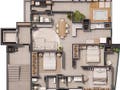 Planta baixa - Residencial Kora - Lançamento No Centro Da Cidade! - Lançamento em São José, Itapoá - à venda - Imobiliaria Patricia Claudino