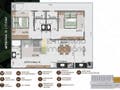 Planta baixa - Apartamento loft, 01, 02 e 03 suítes à venda – Itaguá, Ubatuba/SP - Apartamento em Itaguá, Ubatuba - à venda - Extensão Imobiliária