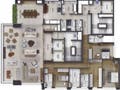 Planta baixa - Condomínio Le Parc Itaim - Rua Doutor Eduardo Souza Aranha - Apartamento em Itaim Bibi, São Paulo - à venda e para locação - Italiana Consultoria de Imóveis