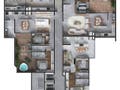 Planta baixa - OCTANS RESIDENCIAL – SOFISTICAÇÃO, TECNOLOGIA E EXCLUSIVIDADE - Apartamento em Santo Antônio, Joinville - à venda - PORTO RICO IMOVEIS LTDA