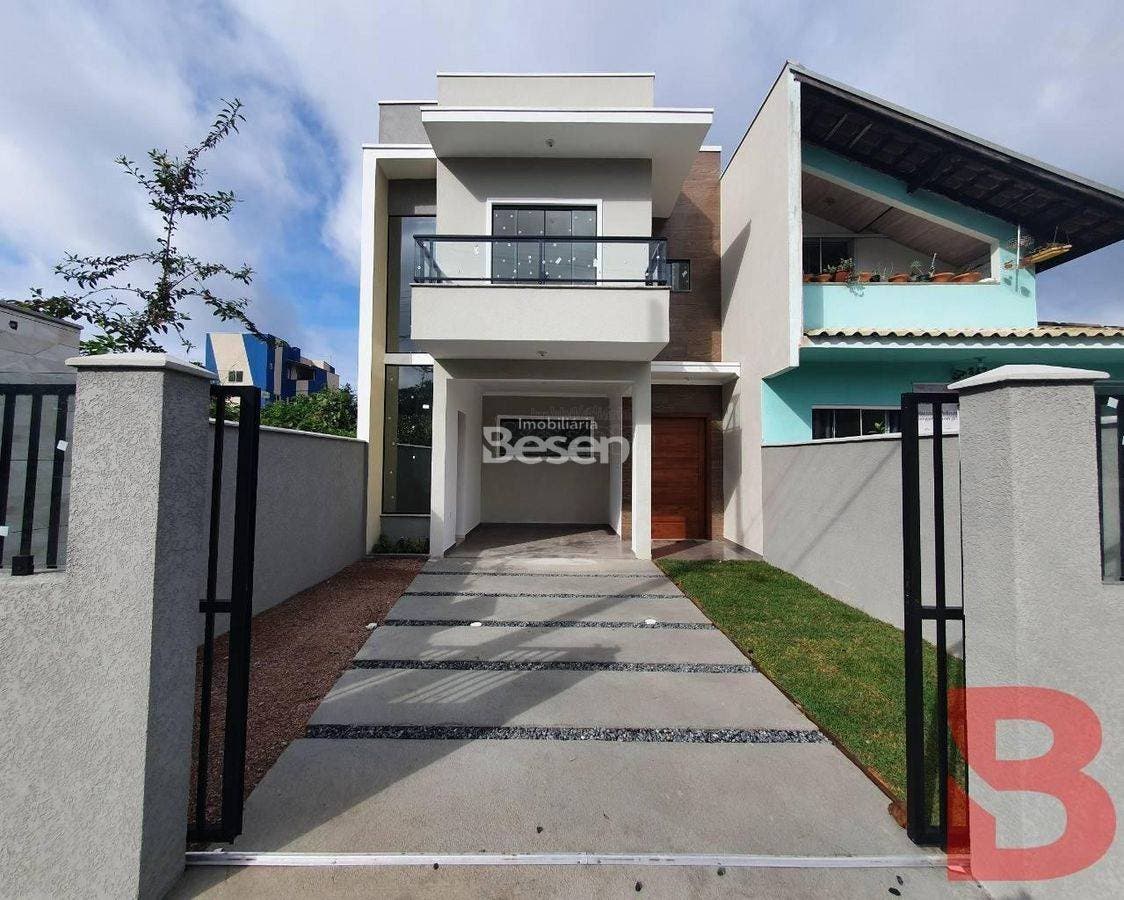 LINDO SOBRADO - NOVO - COM PISCINA - 200 METROS DA PRAIA - BALN. CAMBIJU! - Casa em Cambiju, Itapoá - à venda - BESEN IMOBILIÁRIA LTDA