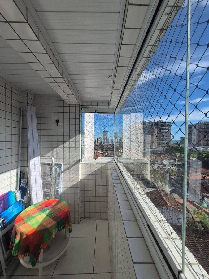Guilhermina 1 Dorm, 1 Vaga, 65m²área útil, Sacada,Vista Mar –R$ 285 Mil - Apartamento em Guilhermina, Praia Grande - à venda - DEBORA BUENO CONSULTORIA IMOBILIÁRIA