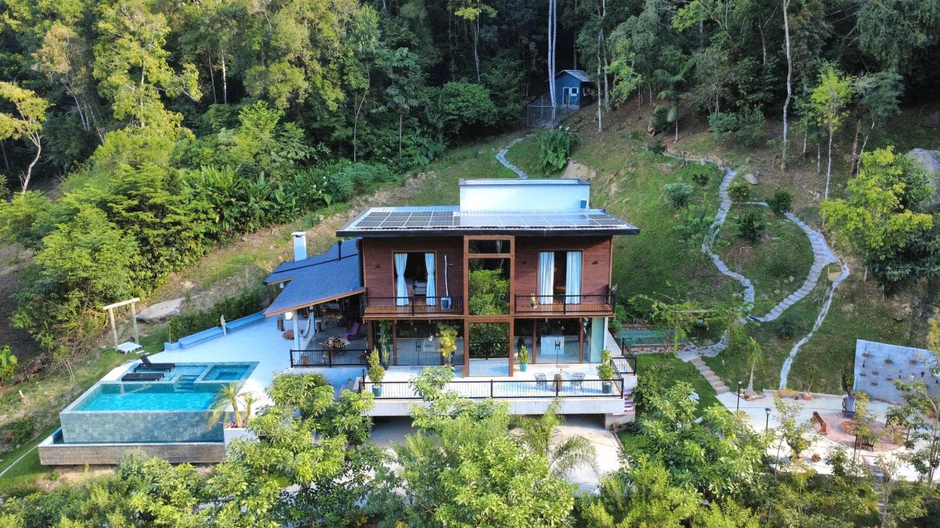 Sítio - Venda - 03 dormitórios - 400m2 - Mobiliado - Piscina - Cachoeira - Condomínio Fechado Bosque das Cachoeiras - Valada Itoupava - Rio do Sul - Sítio em Valada Itoupava, Rio do Sul - à venda - Cifra Imóveis e Empreendimentos Imobiliários
