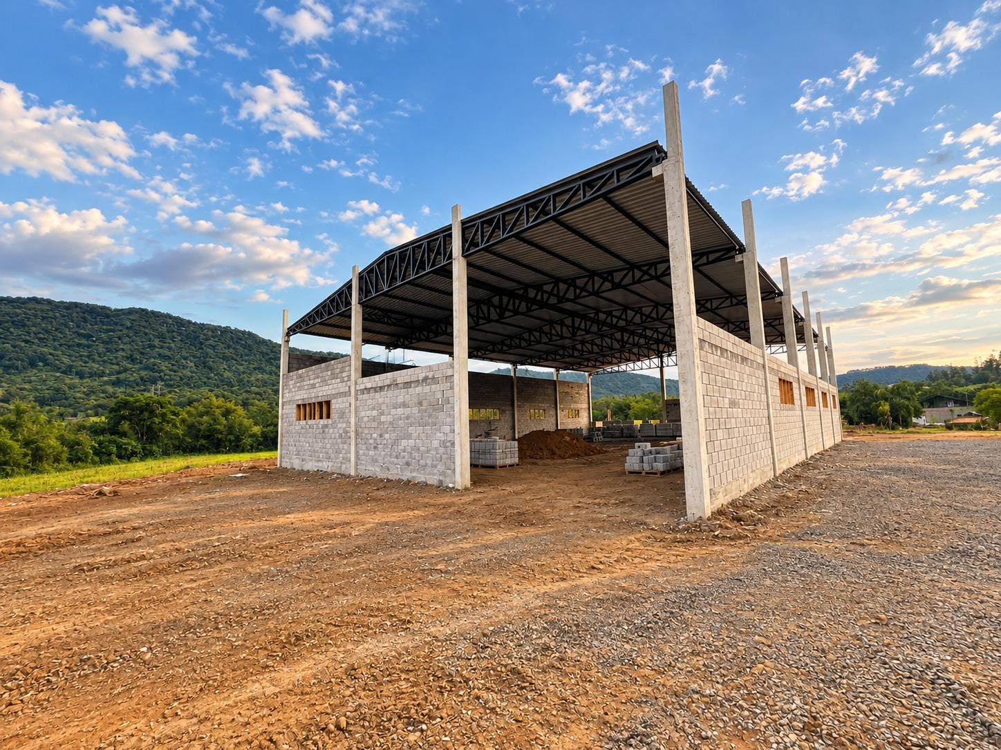 Galpão Comercial ou Industrial - Aluguel - 600m2 - Plano - Oportunidade - Valada São Paulo - Rio do Sul - Galpão em Valada São Paulo, Rio do Sul - para locação - Cifra Imóveis e Empreendimentos Imobiliários