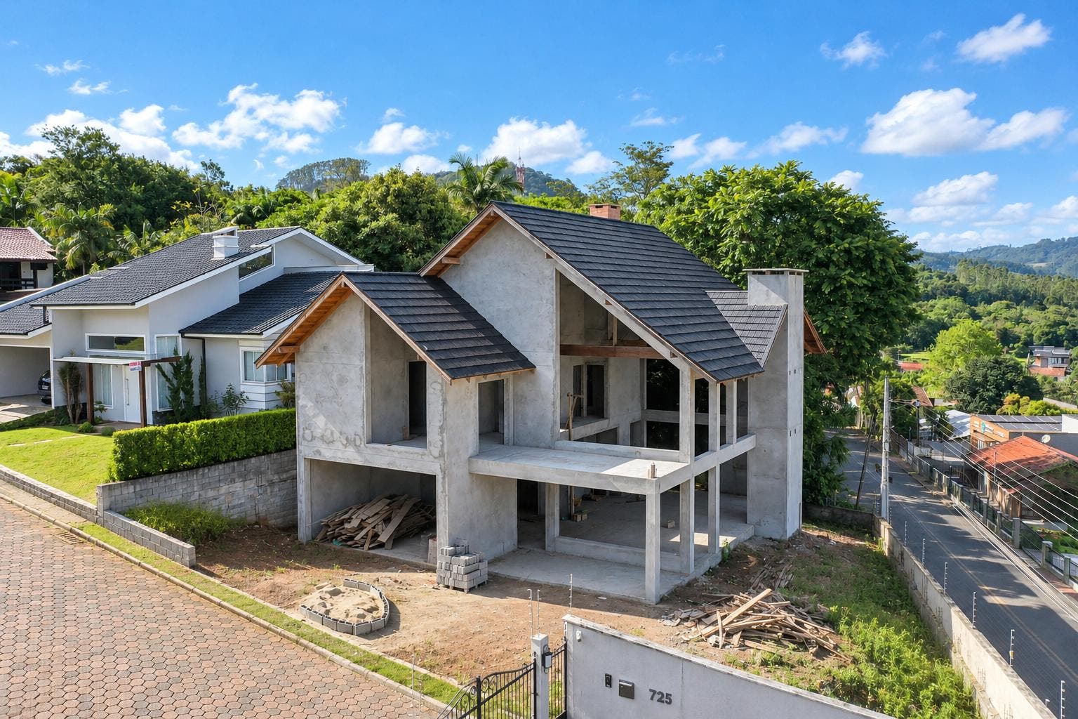 Casa de Alvenaria - Venda - 03 dormitórios - 294m2 - Construção - Condomínio Fechado Siebert - Bremer - Rio do Sul - Casa em Bremer, Rio do Sul - à venda - Cifra Imóveis e Empreendimentos Imobiliários