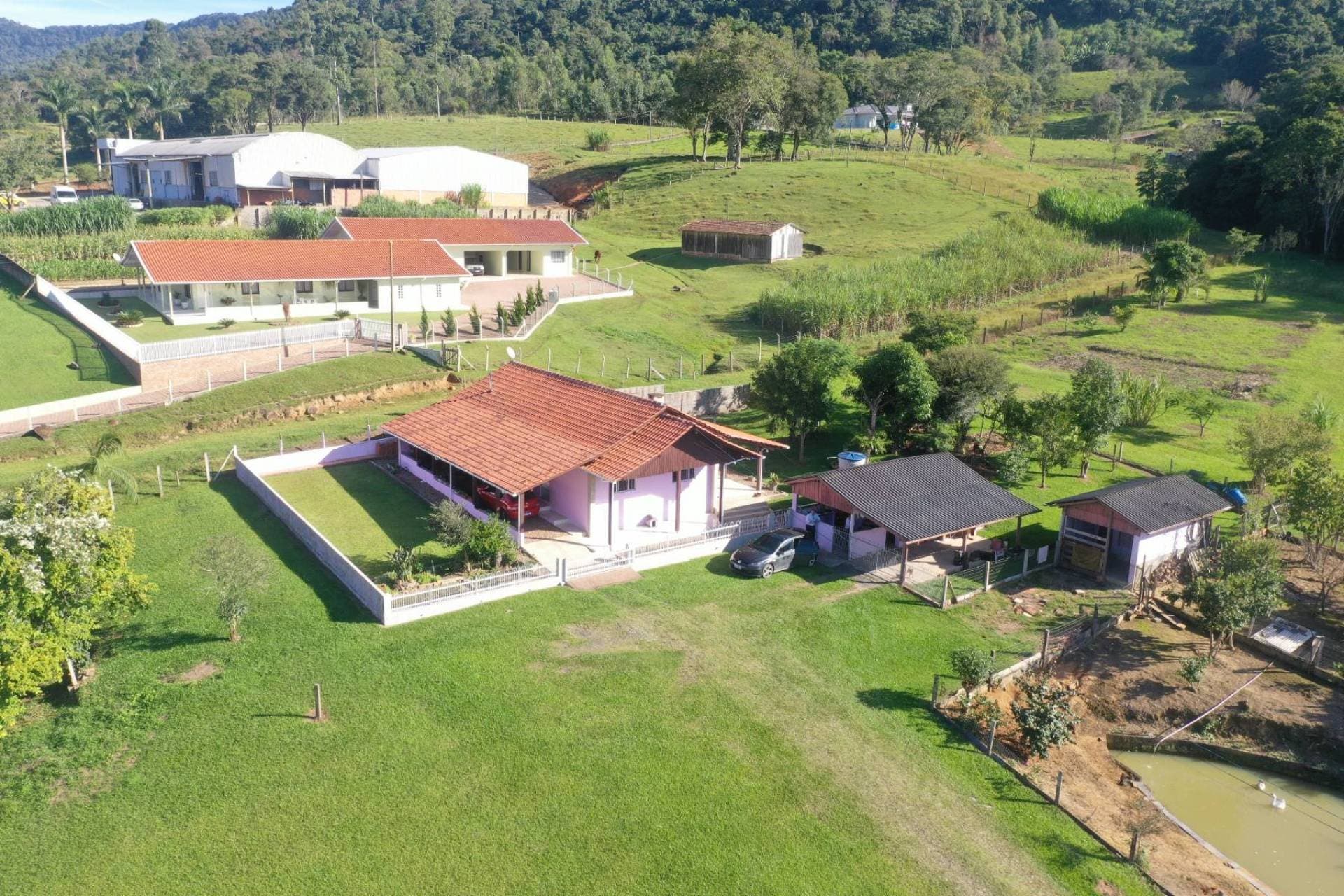 Casa de Alvenaria - Venda - Sítio - 03 dormitórios - Semi Mobiliado - 7500m2 - Lagoa - Rua Leopoldo Peyerl - Bela Aliança - Rio do Sul - Casa em Bela Aliança, Rio do Sul - à venda - Cifra Imóveis e Empreendimentos Imobiliários