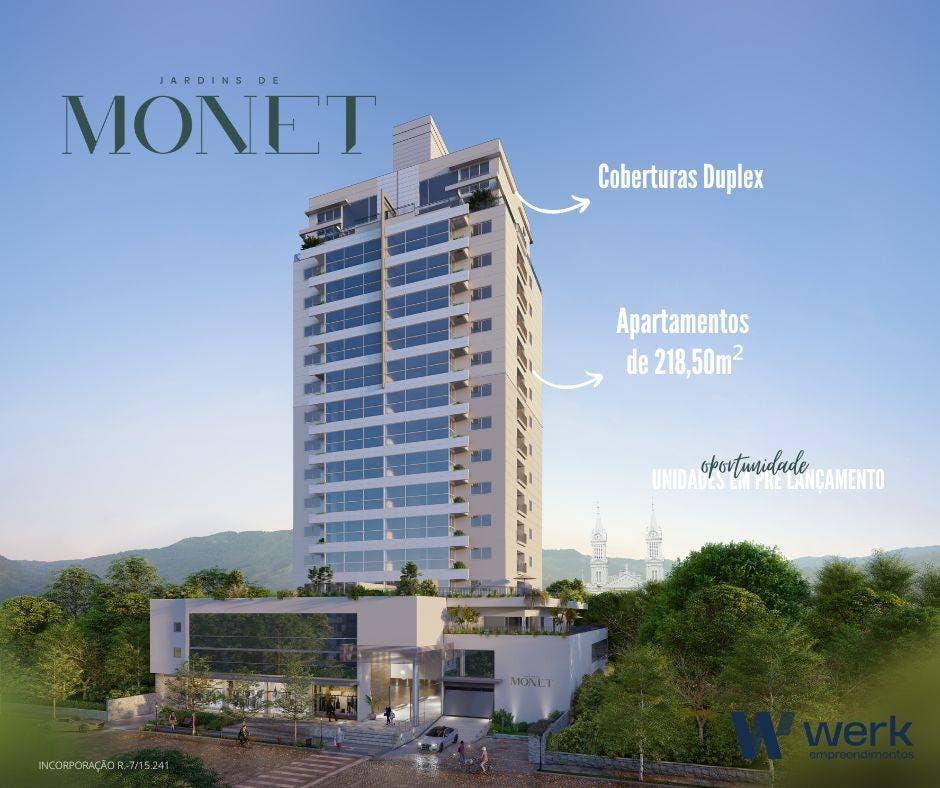 Apartamento - Venda - 03 suítes - 218m2 à 352m2 - Alto Padrão - Travessa Heitor Luz - Jardins de Monet - Alto Jardim América - Centro - Rio do Sul - Apartamento em Centro, Rio do Sul - à venda - Cifra Imóveis e Empreendimentos Imobiliários