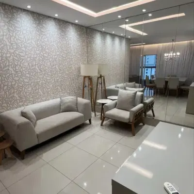 Sala de estar mobiliada