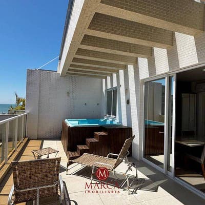 DX725 - COBERTURA COM JACUZZU EM MARISCAL COM VISTA PARCIAL DO MAR - Cobertura em Mariscal, Bombinhas - à venda - Marca Imobiliária