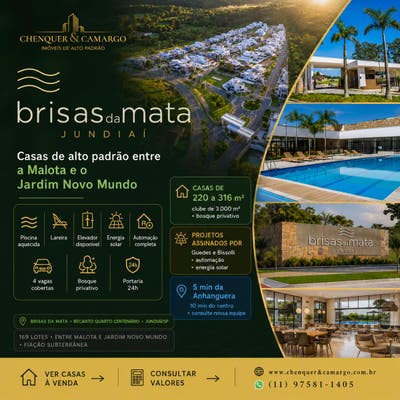 Brisas da Mata - Casa de Condomínio em Villaggio San Marco, Jundiaí - Chenquer & Camargo Imóveis