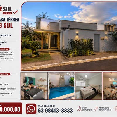 Vendo Casa Térrea na 303 Sul (Arso 31) - Casa em Plano Diretor Sul, Palmas - à venda - Empesul Imóveis