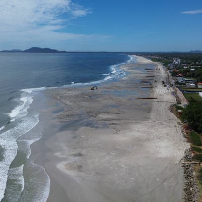 Engorda da praia em Itapoá: entenda o impacto e a nova expansão em estudo