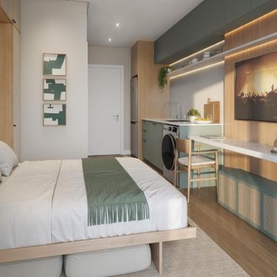 Cena Passeio Publico - Studios - Flat/Loft/Estúdio em Centro, Curitiba - à venda - D18