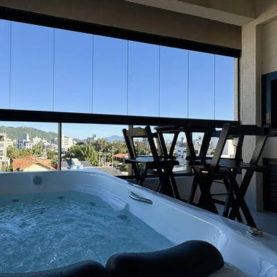 DX741 - COBERTURA DÚPLEX COM JACUZZI - Duplex em Canto Grande, Bombinhas - para temporada - Marca Imobiliária