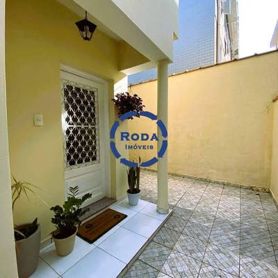 Casa de condomínio com 3 dormitórios e quintal na Encruzilhada - Casa em Encruzilhada, Santos - à venda - A.AYRES IMÓVEIS LTDA
