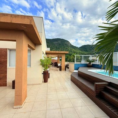 Cobertura Duplex com 3 Quartos, Piscina e Área Gourmet para Alugar no Condominio Luar do Pontal - Recreio dos Bandeirantes - Rj - Cobertura em Recreio dos Bandeirantes, Rio de Janeiro - para locação - Ativa Imobiliária LTDA