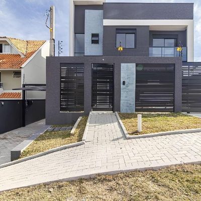 SOBRADO NOVO PRONTO PRA MORAR - Sobrado em Uberaba, Curitiba - à venda - SCHAEFER IMOVEIS LTDA