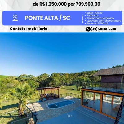 CHÁCARA À VENDA - Chácara em Ponte Alta - à venda - HB2 NEGOCIOS IMOBILIARIOS LTDA