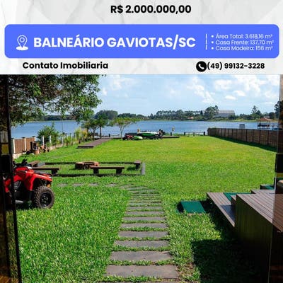 CASAS Á VENDA - Casa em Lagoa de Fora, Balneário Gaivota - à venda - HB2 NEGOCIOS IMOBILIARIOS LTDA