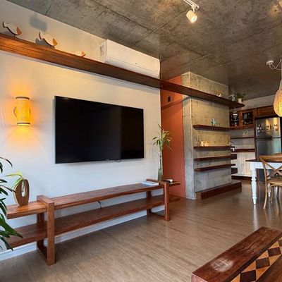 APARTAMENTO 2 DORMITÓRIOS, 1 VAGA, MOBILIADO - LOCACAO - PRAIA BRAVA - ITAJAI/SC - Apartamento em Praia Brava, Itajaí - para locação - Imóveis na Brava
